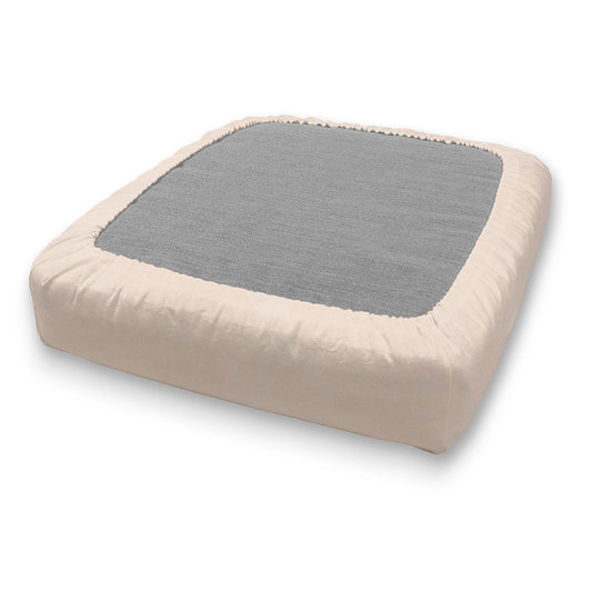 Custom Water and Fade Resistant Elastic Protective Cushion Cover - Cortona solid soft fabric