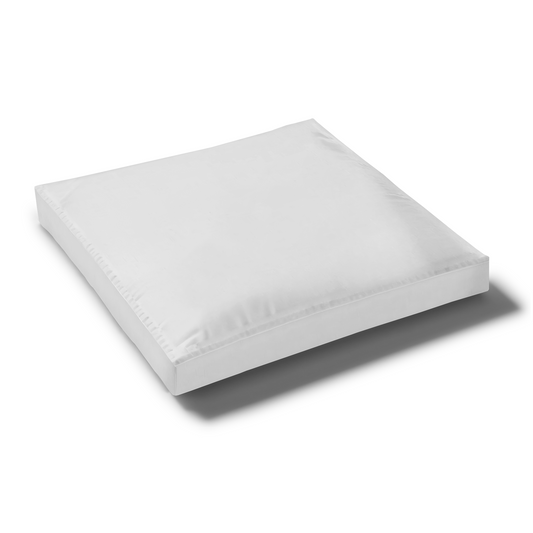 Custom Elastic Fitted & Protective Cushion Cover - Durable Duck Canvas - Choice of Solid Colors