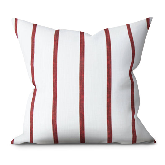 Miles Lipstick Cotton Slub Throw Pillow Cover