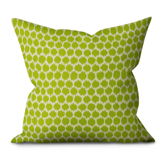 Green Mint Julep Water Resistant - Indoor/Outdoor Throw Pillow Cover