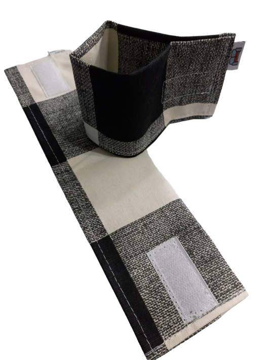 Macon Black Buffalo Plaid - Curtain Velbacks