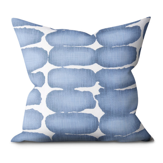 Shibori Dot Cotton Slub Throw Pillow Cover