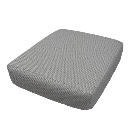 RV Dinette Bundle 4 Piece Elastic Fitted Cushion Covers - Durable Duck Canvas - Cadet Grey Color