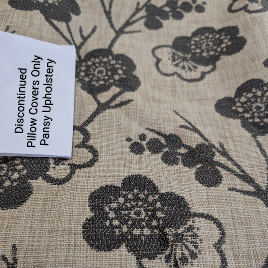 18" Under Pillow Covers Only | Pansy Upholstery Fabric - Create Your Own