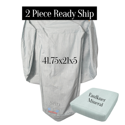 *Pre-Made Ready Ship* 2 RV Seat Cushion Covers (41.75x21x5 inches)