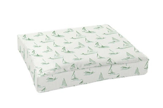 Custom Elastic Fitted & Protective Cushion Cover - Sea View Slub Cotton