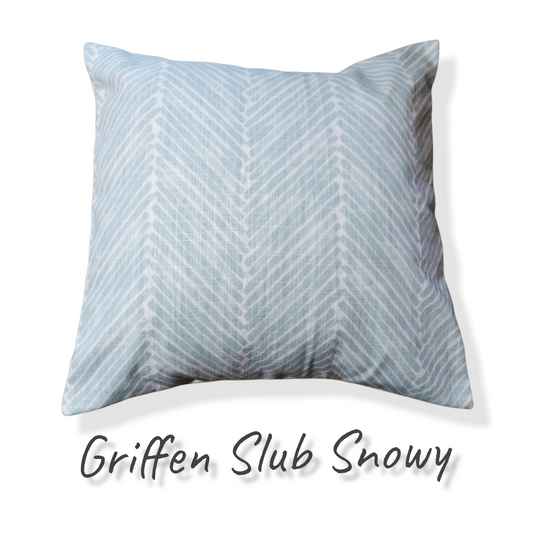 Griffen Slub Snowy Pillow Cover
