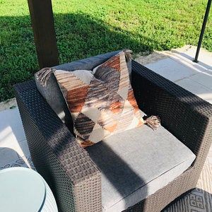 Custom Water Resistant Elastic Fitted & Protective Cushion Cover - Jackson solid