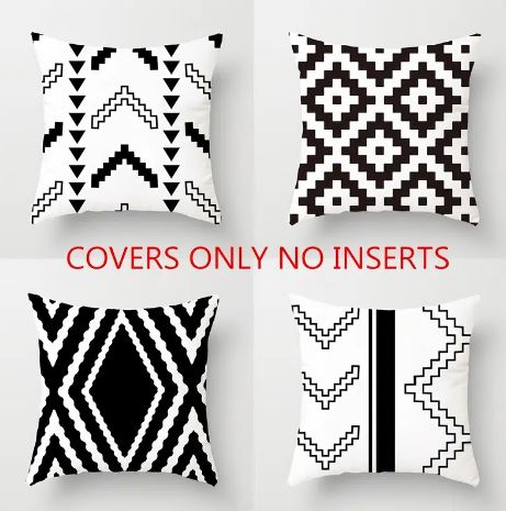 Geometric Pattern Throw Pillowcase, Cushion Covers For Living Room, Pillow Insert Not Included, Home Decor