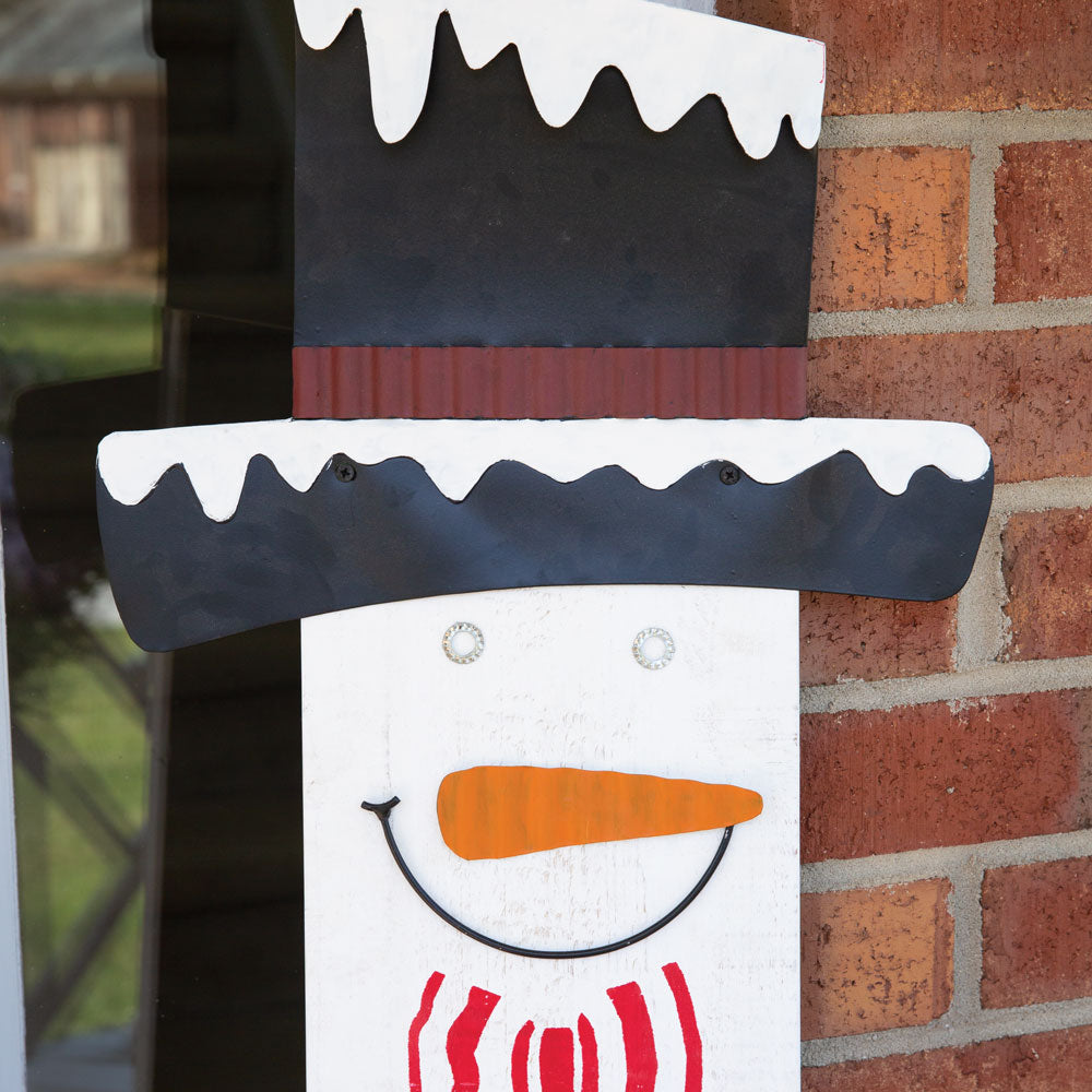 Snowman Merry Christmas Porch Sign