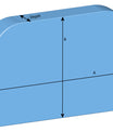 RV Dinette Bundle 4 Piece Elastic Fitted Cushion Covers - Durable Duck Canvas - Cadet Grey Color