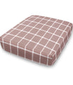 Abbot Farmhouse Slub Custom Elastic Fitted Cushion Cover - Choice of Color