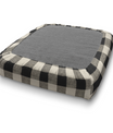 Chair Stool Custom Elastic Fitted & Protective Cushion Cover - Cotton Buffalo Plaid