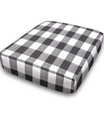 Chair Stool Custom Elastic Fitted & Protective Cushion Cover - Cotton Buffalo Plaid
