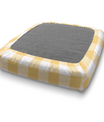 Chair Stool Custom Elastic Fitted & Protective Cushion Cover - Cotton Buffalo Plaid