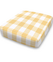 Chair Stool Custom Elastic Fitted & Protective Cushion Cover - Cotton Buffalo Plaid