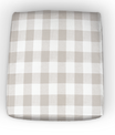 Bench Custom Elastic Fitted & Protective Cushion Cover - Cotton Buffalo Plaid