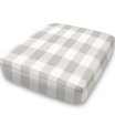 Bench Custom Elastic Fitted & Protective Cushion Cover - Cotton Buffalo Plaid