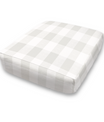 Bench Custom Elastic Fitted & Protective Cushion Cover - Cotton Buffalo Plaid