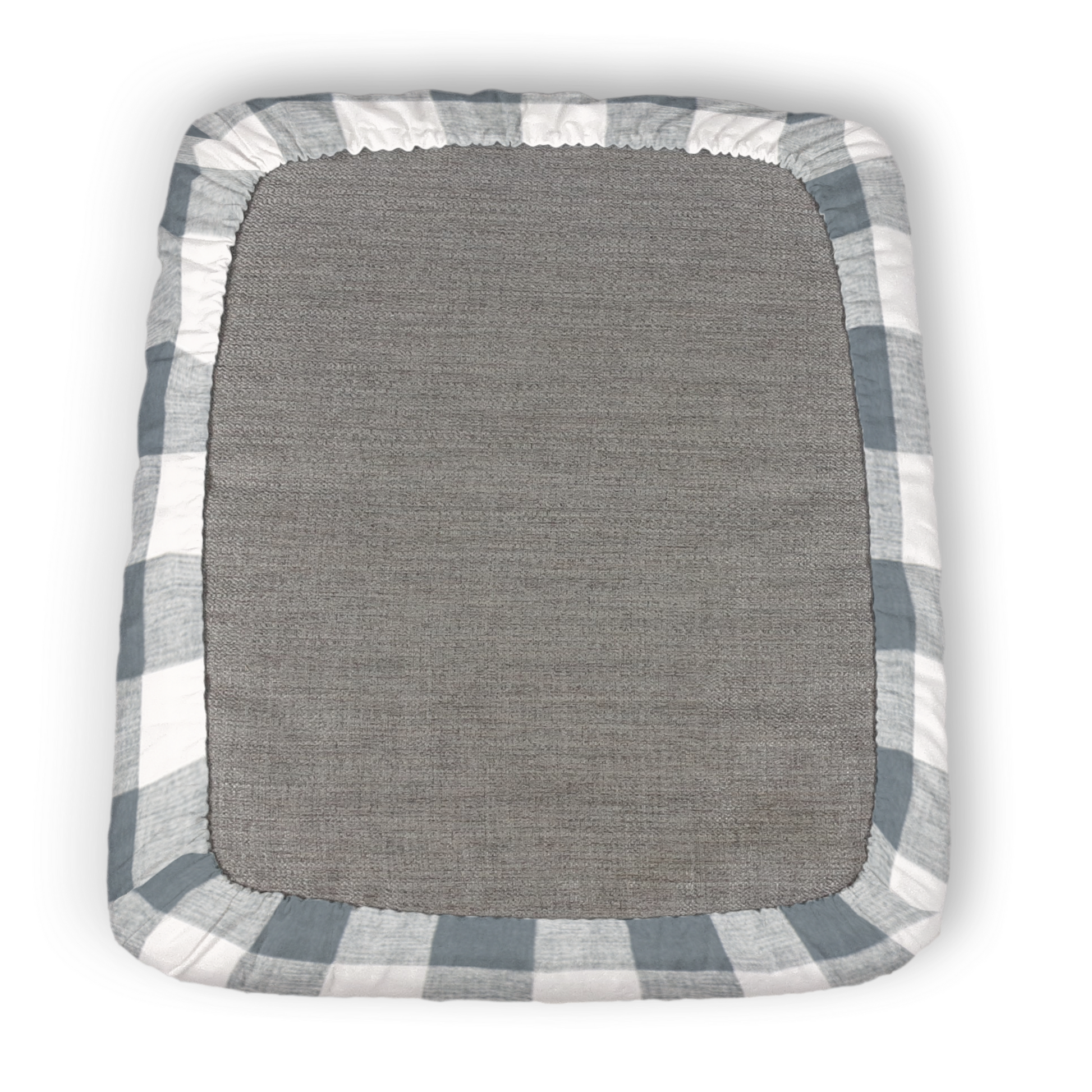 Chair Stool Custom Elastic Fitted & Protective Cushion Cover - Cotton Buffalo Plaid
