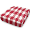 Chair Stool Custom Elastic Fitted & Protective Cushion Cover - Cotton Buffalo Plaid