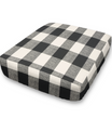 Bench Custom Elastic Fitted & Protective Cushion Cover - Cotton Buffalo Plaid