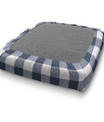 Bench Custom Elastic Fitted & Protective Cushion Cover - Cotton Buffalo Plaid