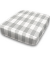 Bench Custom Elastic Fitted & Protective Cushion Cover - Cotton Buffalo Plaid