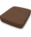 Brushed Bull Denim Cotton Custom Elastic Fitted & Protective Cushion Covers | Choice of Solid Colors