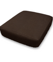 Brushed Bull Denim Cotton Custom Elastic Fitted & Protective Cushion Covers | Choice of Solid Colors