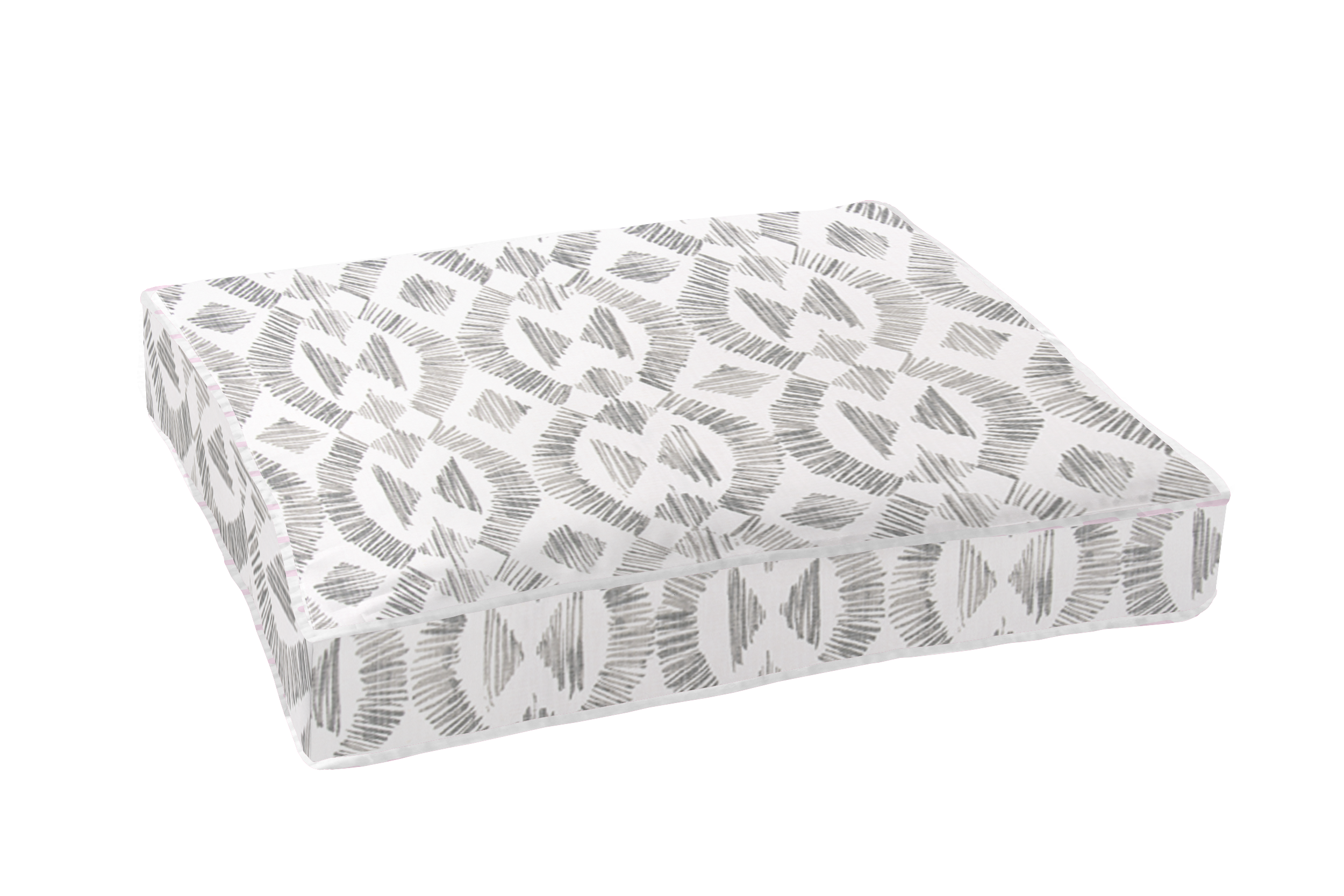 Bruno French Grey Cotton Slub Linen Custom Elastic Fitted Cushion Cover