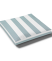 Custom Water Resistant Elastic Fitted & Protective Cushion Cover - Cabana Stripe
