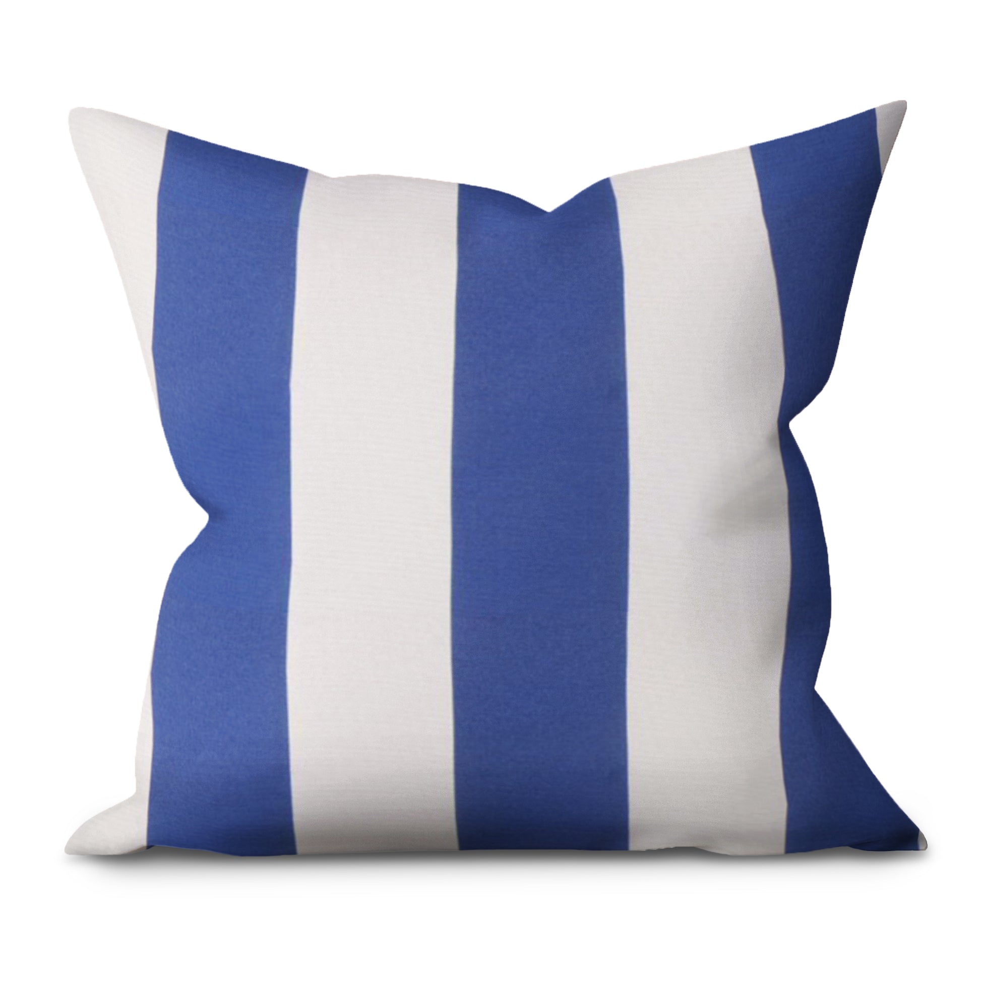 Cabana Cobalt Stripe Water Resistant - Indoor/Outdoor Throw Pillow Cover