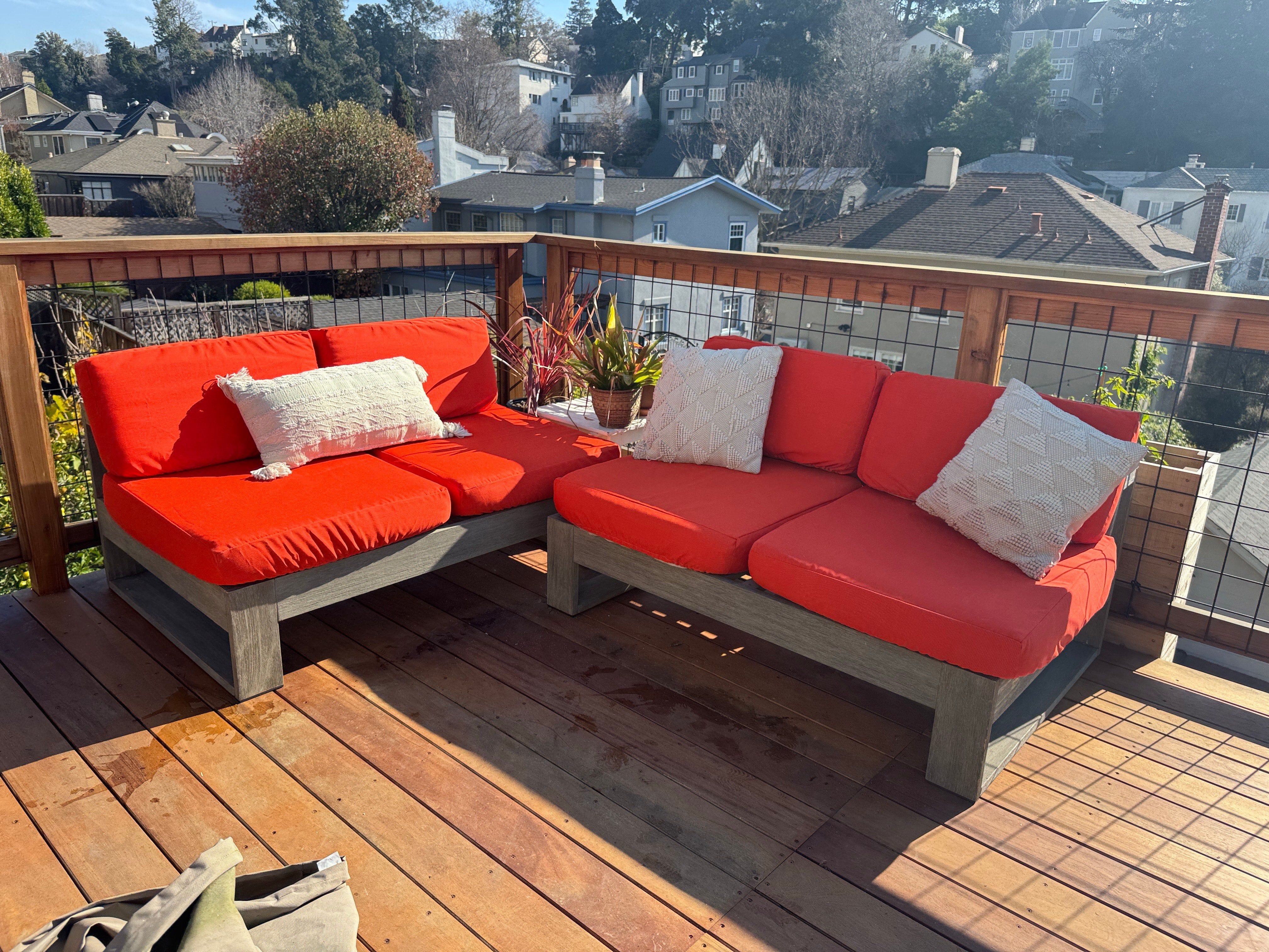 Custom Elastic Fitted Cushion Covers for Outdoor Patio furniture