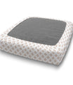 Dyann Slub Custom Elastic Fitted Cushion Cover - Choice of Color