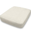 Faulkner Solid Cotton Slub Custom Elastic Fitted Cushion Cover, Protective Couch Cushion Cover, Replacement Cushion Cover - Choice of Color