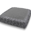 Griffen Slub Custom Elastic Fitted Cushion Cover - Choice of Color