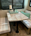 RV Dinette Custom Elastic Fitted & Protective Cushion Cover - Cotton Buffalo Plaid