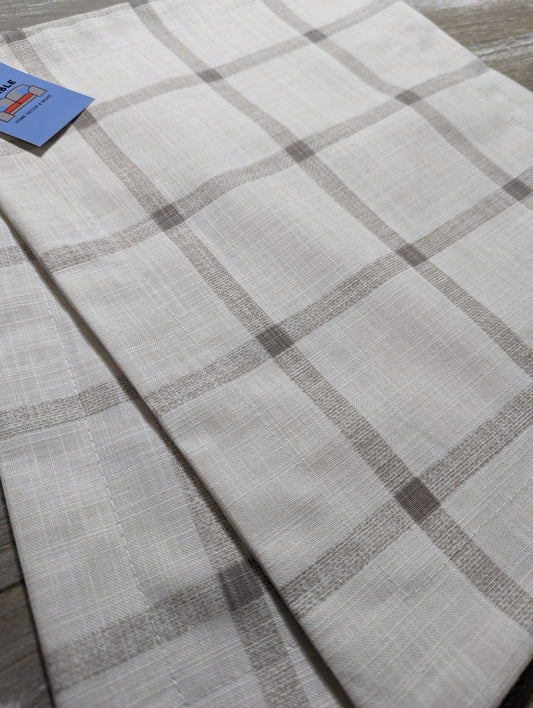 Aaron Ecru Cotton Slub Set of 2 Placemats