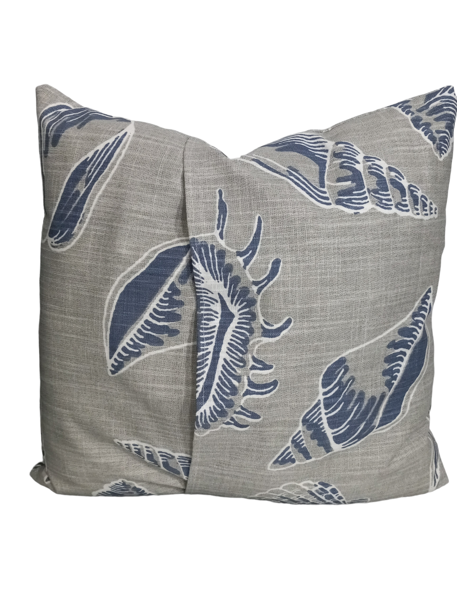 Beach Treasure Cotton Slub Throw Pillow Cover