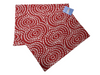 Red White Tan Swirls Christams or Winter Set of 2 Washable Placemats