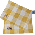 Buffalo Plaid Brazillian Yellow Thanksgiving Fall Graphic Set of 2 Placemats