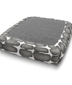 Shibori Cotton Slub Custom Elastic Fitted Cushion Cover - Choice of Color