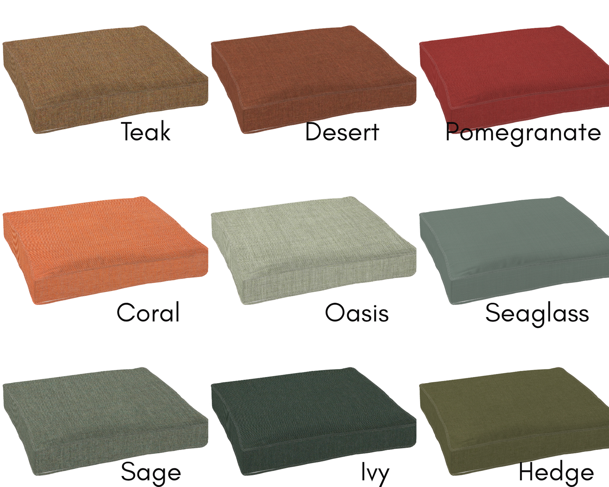 Sunbrella Cast Custom Cushion Covers - Priced Per Cover