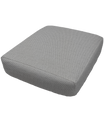 RV Dinette Bundle 4 Piece Elastic Fitted Cushion Covers - Durable Duck Canvas - Cadet Grey Color