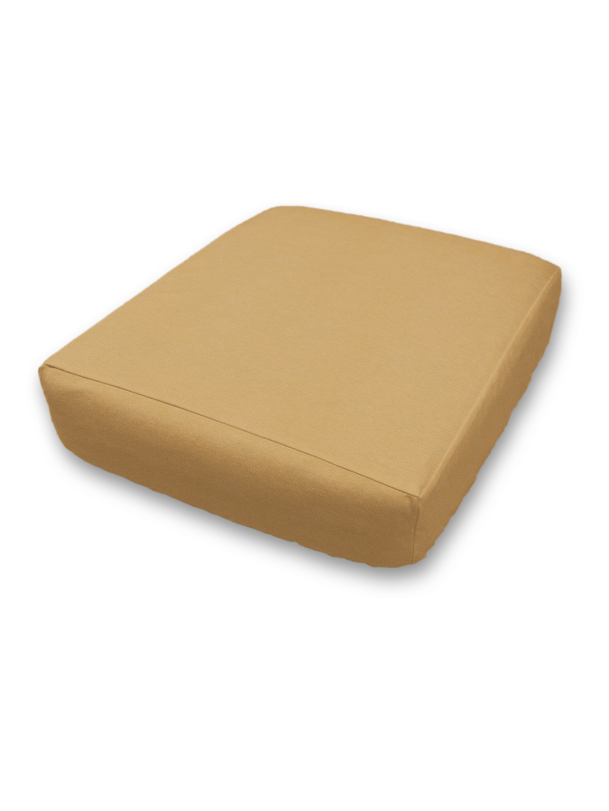 Custom Elastic Fitted & Protective Cushion Cover - Durable Duck Canvas - Choice of Solid Colors