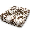 Udder Madness Faux Cowhide Upholstery Custom Elastic Fitted Cushion Cover for Furniture, RV/Camper Cushions - Choice of Color