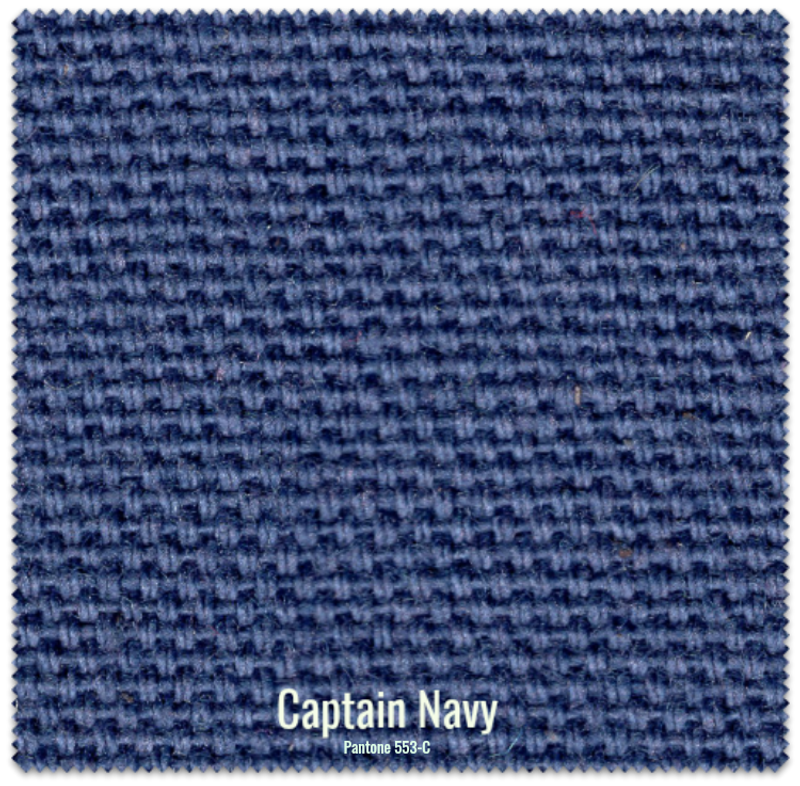 *Pre-Made Ready Ship* RV 2 Piece Bundle Elastic Fitted Cushion Covers - Durable Duck Canvas - Captain Navy Color