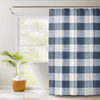 Shower Curtain for House, RV, or Small Space - Cotton Buffalo Plaid