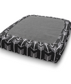 RV Dinette Bundle 4 Piece Elastic Fitted Cushion Covers - Cotton - Black Arrow Color